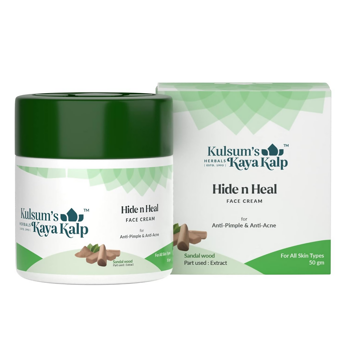 Kulsum's Kaya Kalp Hide N Heal Sandalwood Protective Base Cream | Grocsy