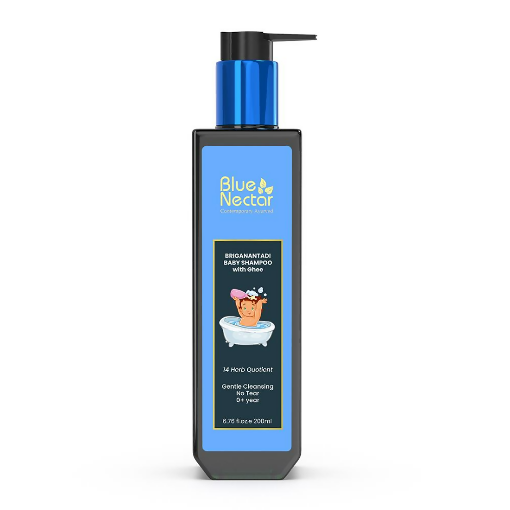 Blue Nectar Briganantadi Baby Shampoo With Natural Ghee | Grocsy