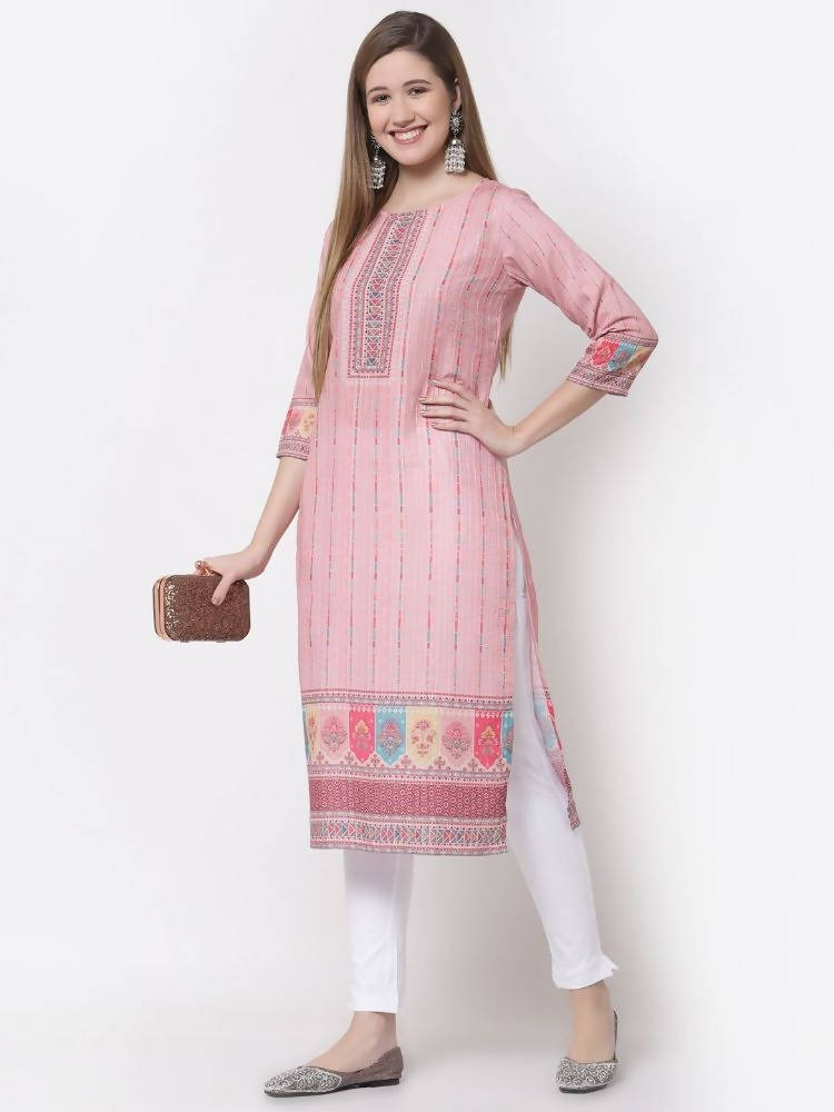 Myshka Multi Color Cotton Printed Kurta | Grocsy