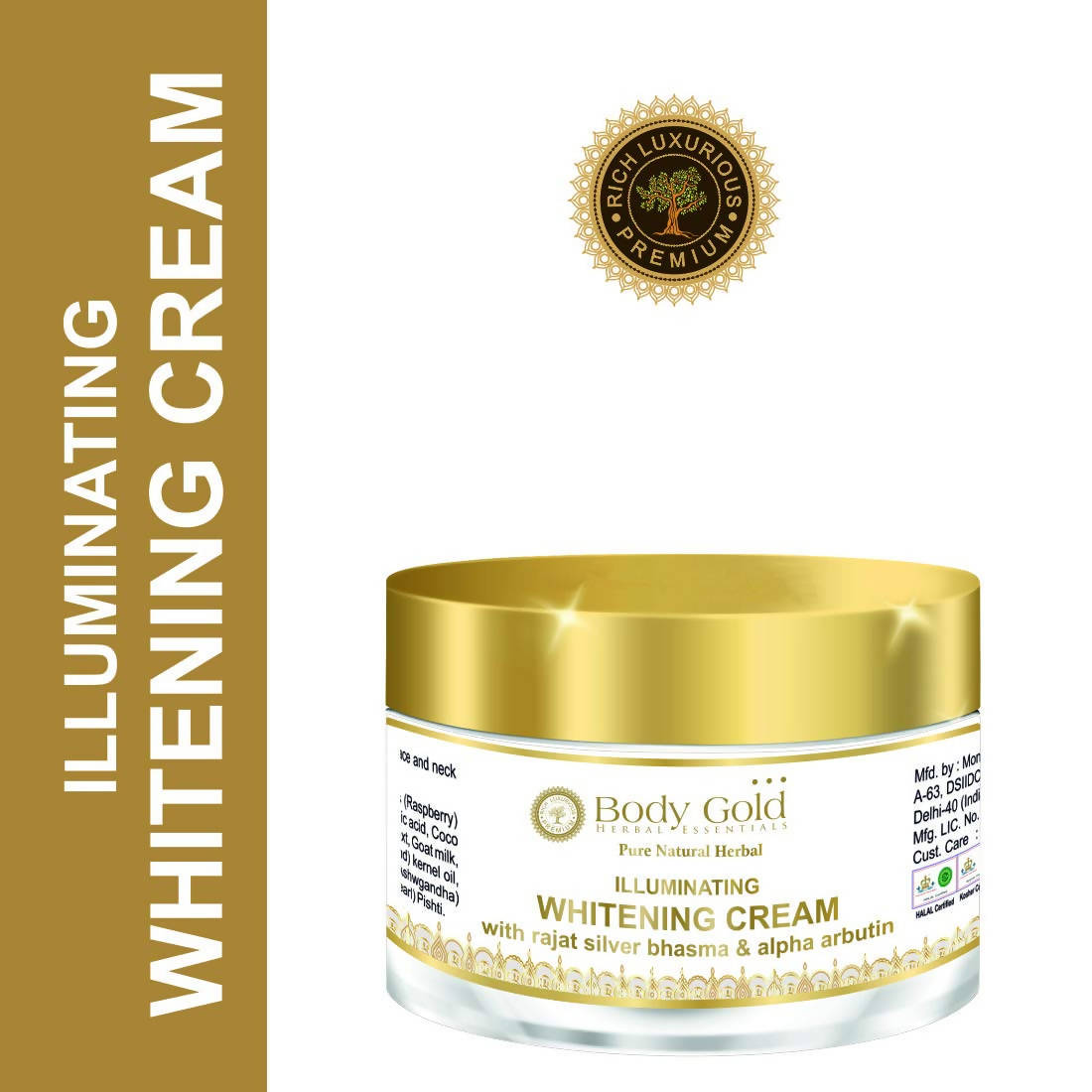 Body Gold Illuminating Whitening Cream | Grocsy