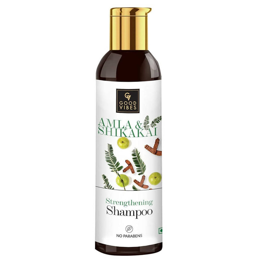 Good Vibes Amla Shikakai Strengthening Shampoo | Grocsy