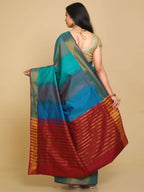 Kalamandir Woven Design Ikkat Print Multi Color Uppada Saree | Grocsy