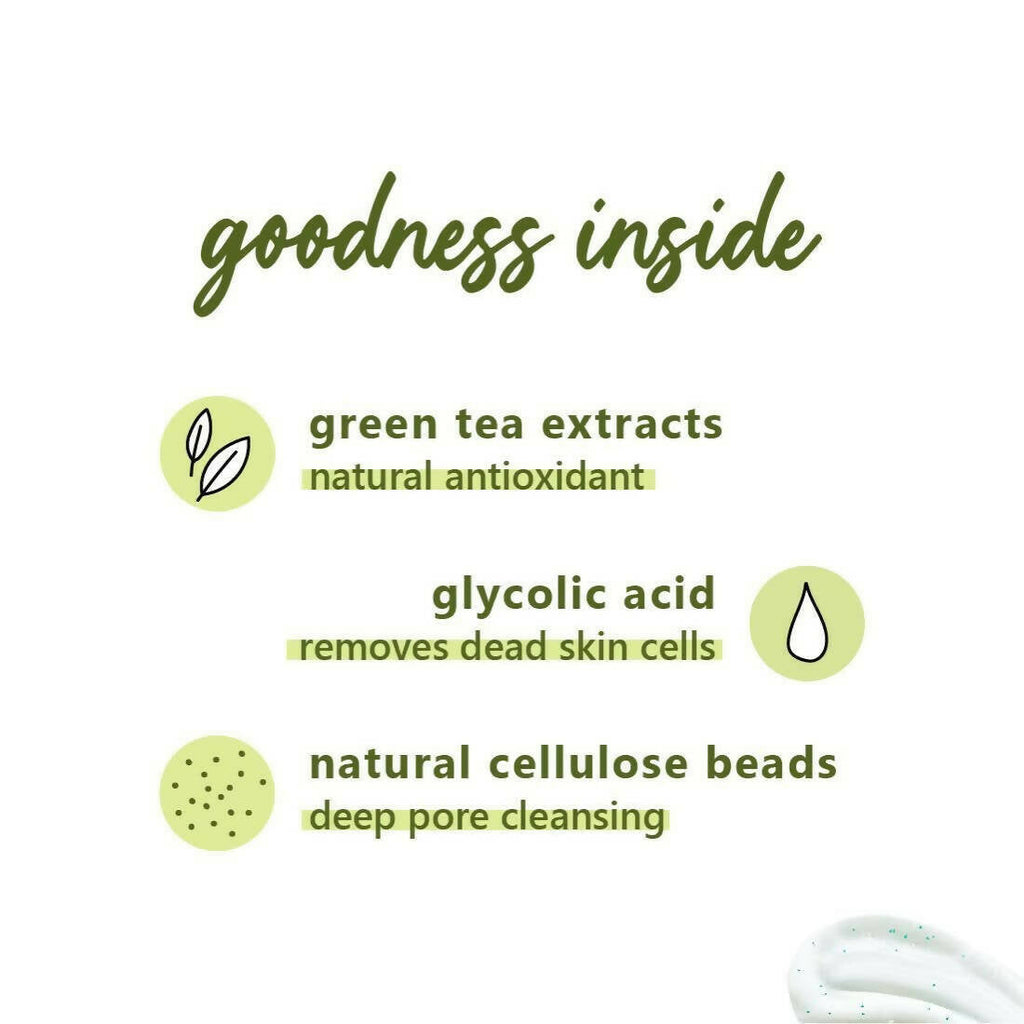 Plum Green Tea Gentle Revival Face Scrub | Grocsy