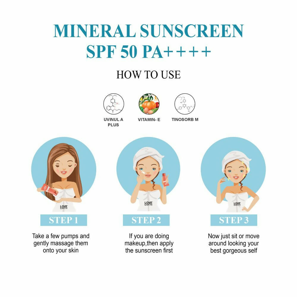 Love Earth Mineral Sunscreen White | Grocsy