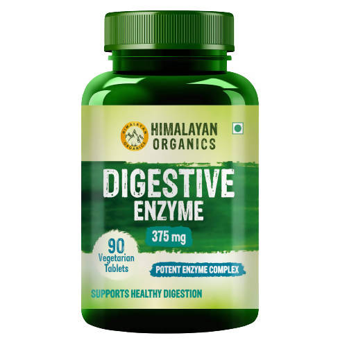 Himalayan Organics Digestive Enzyme 375 mg Vegetarian Capsules | Grocsy