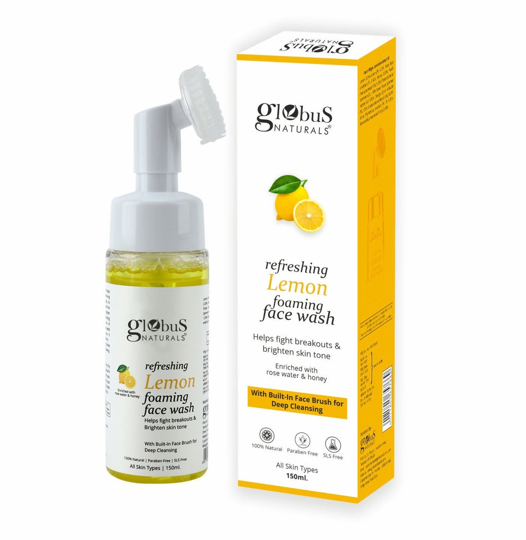 Globus Naturals Brush Lemon Face wash | Grocsy