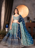 Lehenga Mart Designer Wedding Lehenga Choli For Women - Green | Grocsy
