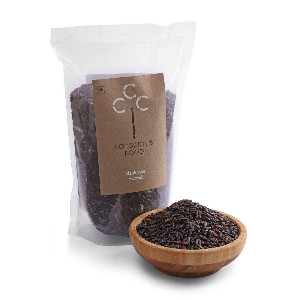 Conscious Food Natural Unpolished Black Rice | Grocsy