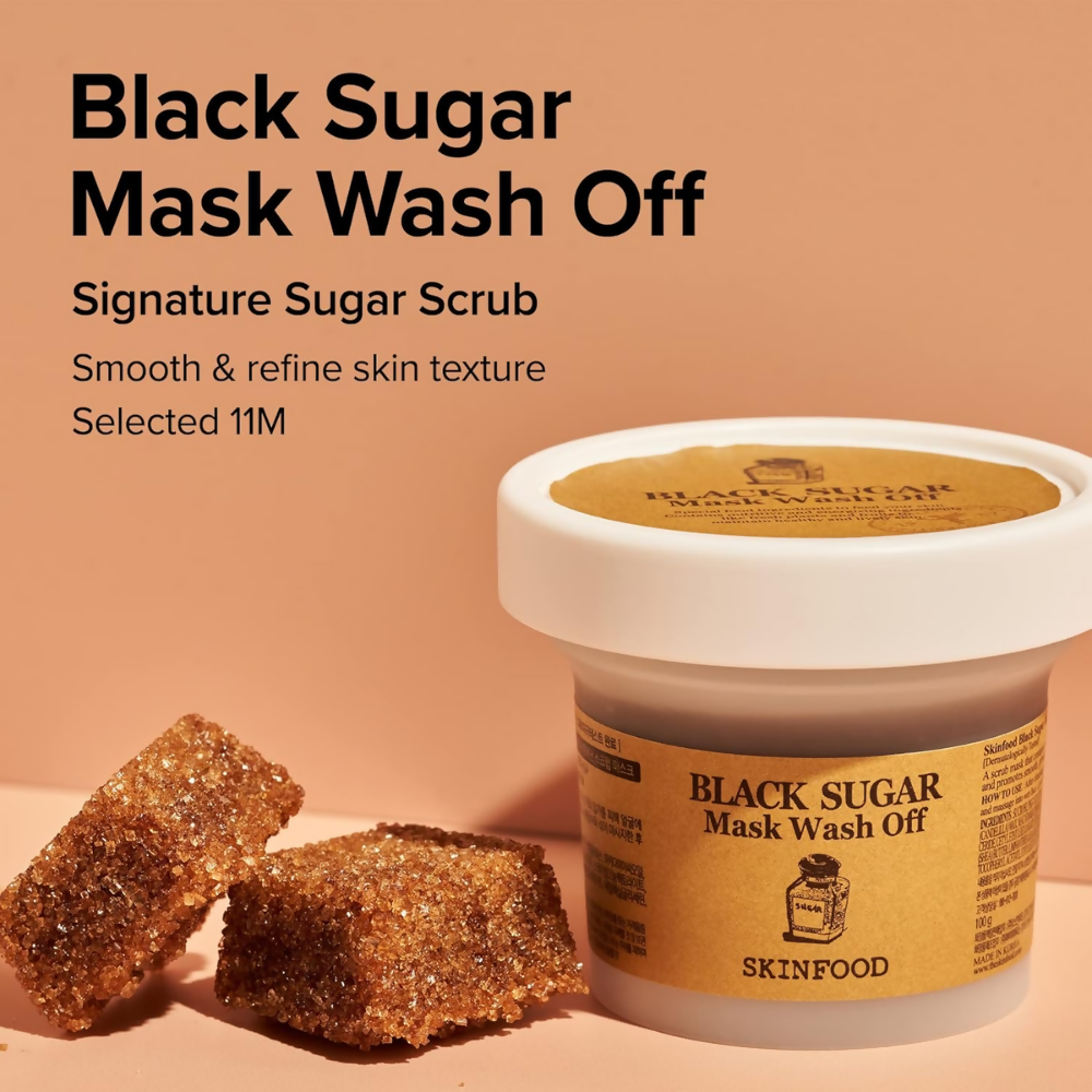 Skin Food Black Sugar Mask Wash Off Exfoliator | Grocsy