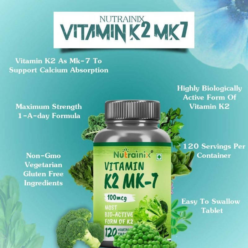 Nutrainix Vitamin K2 MK-7 55mcg Tablets | Grocsy