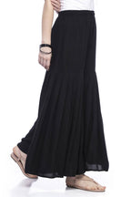 Mominos Fashion Cotton Black Palazzo For Girls | Grocsy