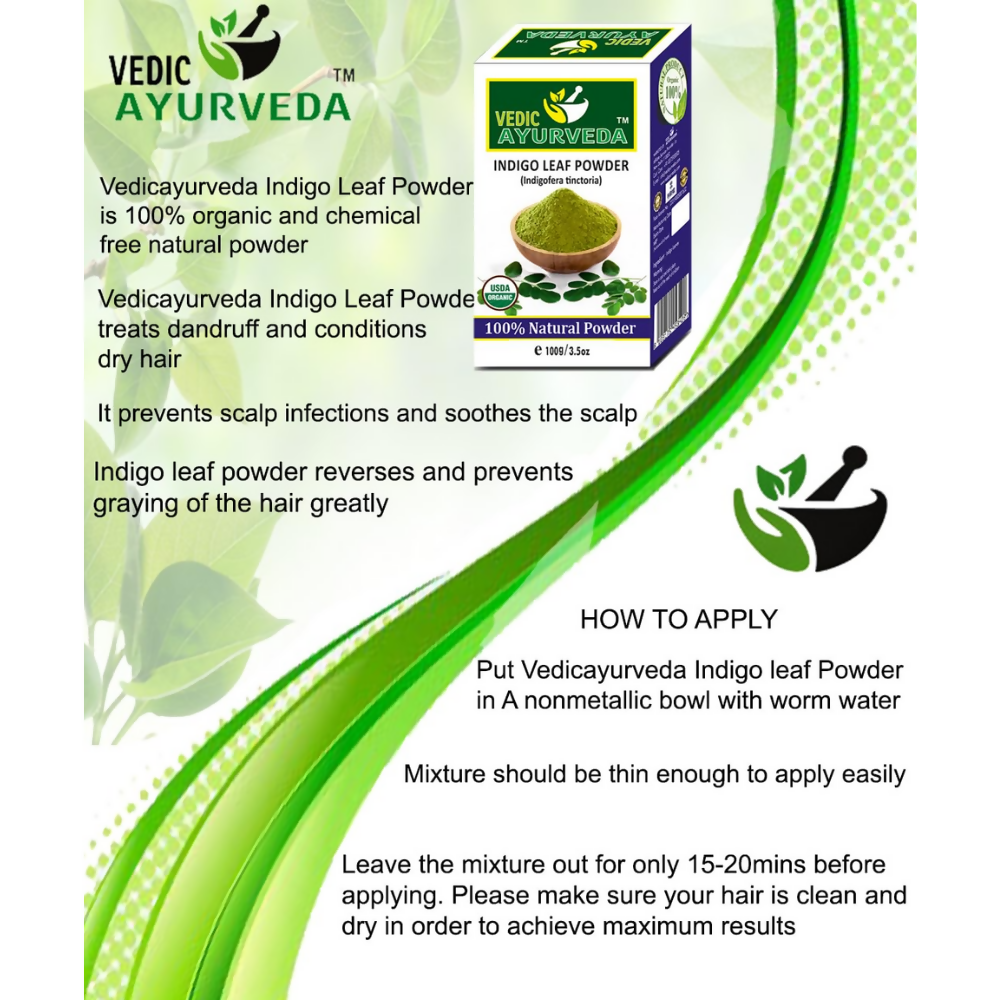 VedicAyurveda Indigo Powder and Henna Powder | Grocsy