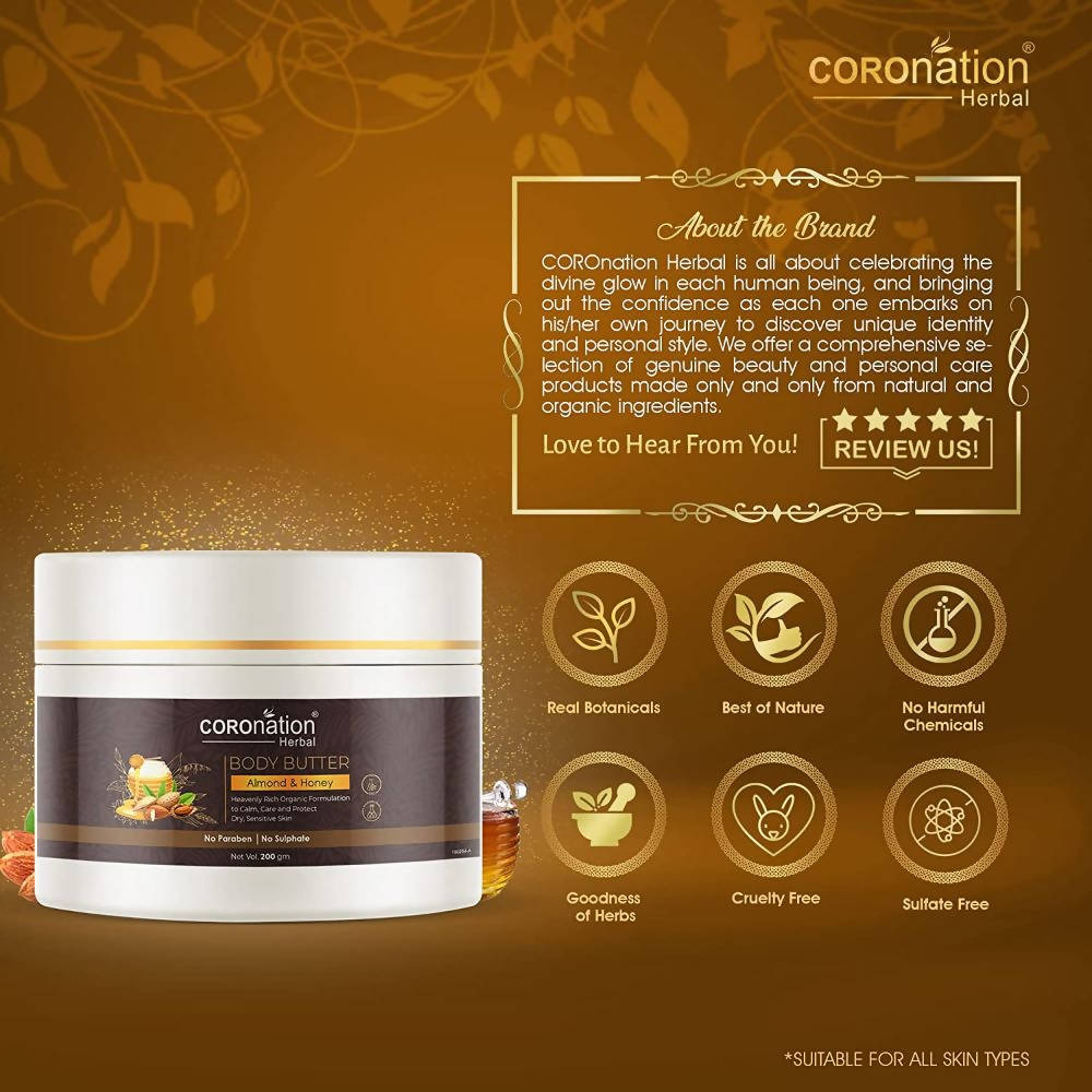 Coronation Herbal Almond & Honey Body Butter | Grocsy