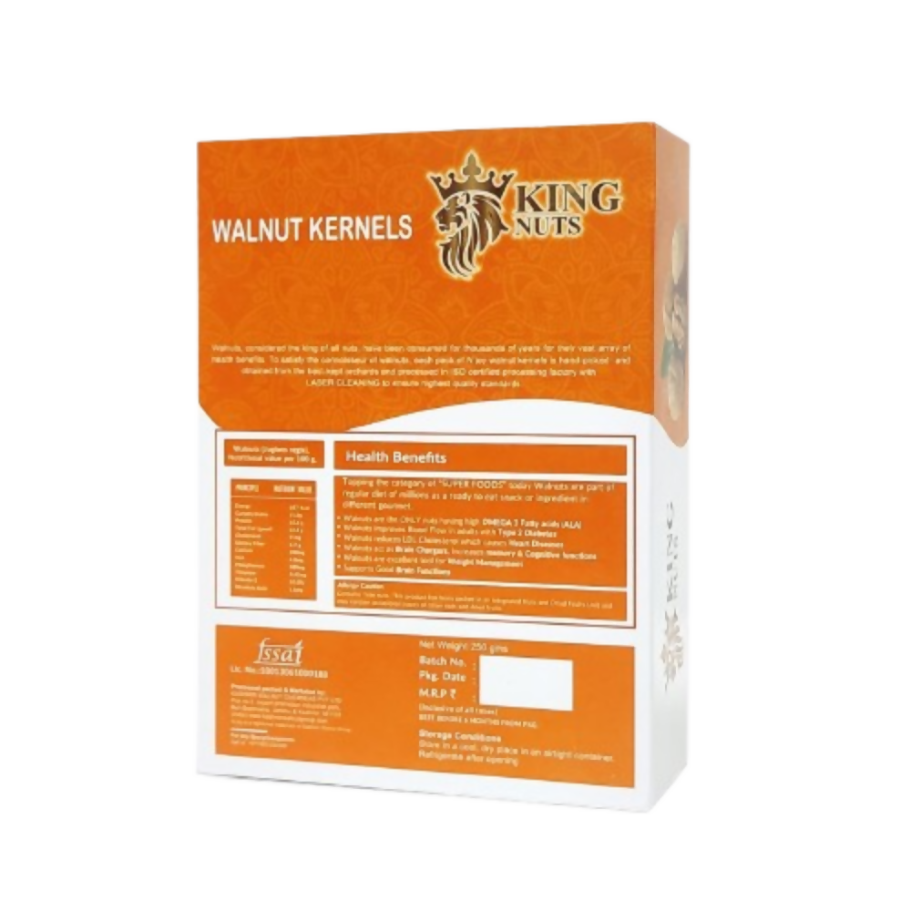 Go King Nuts Kashmiri Halves Walnuts Kernels | Grocsy