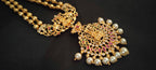 Gold-Polished Temple Long Necklace | Grocsy
