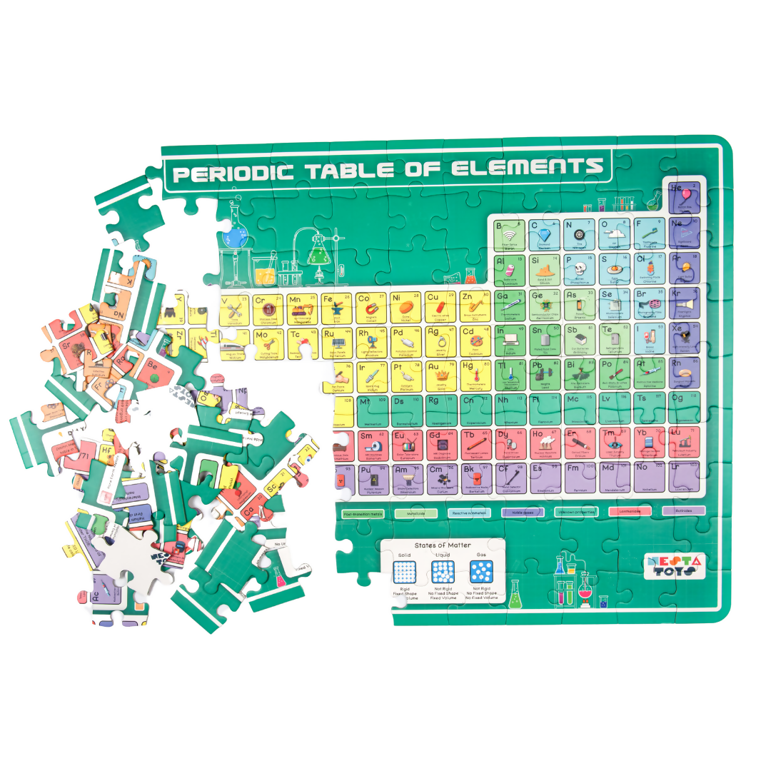 Nesta Toys Periodic Table of Elements Jigsaw Puzzle for Kids, Jumbo Floor Puzzle, Educational Toy (6+ Years) | Grocsy