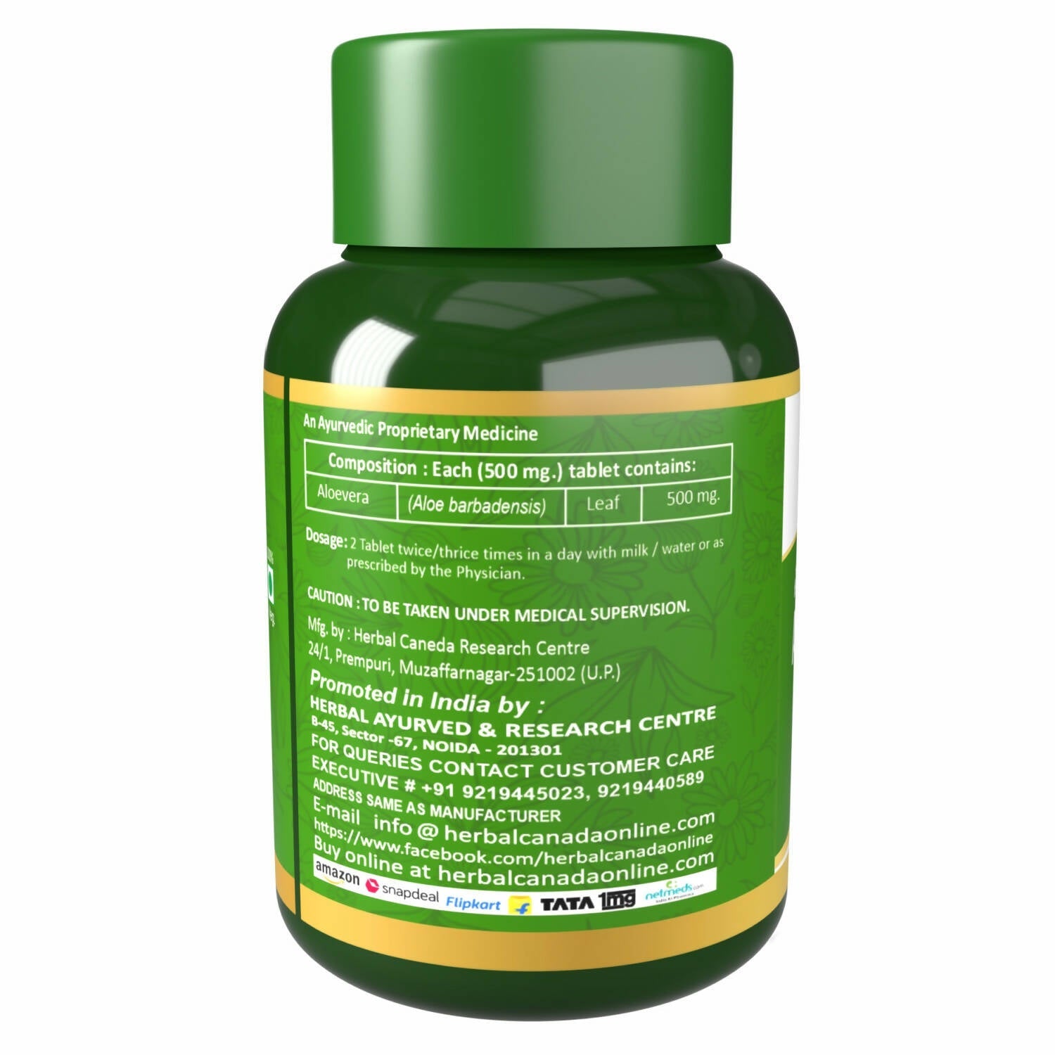 Herbal Canada Aloe Vera Extract Tablets | Grocsy