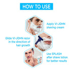 VI-JOHN Dermatologically Tested Premium Claming Aqua Shaving Cream Enriched with Aloevera & Almond Oil free From Silicone,Paraben & Mineral Oil | Grocsy