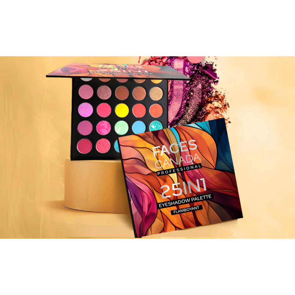 Faces Canada Professional 25-in-1 Eyeshadow Palette Flamboyant | Grocsy