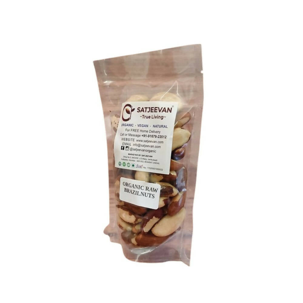 Satjeevan Organic Raw Brazilnuts | Grocsy