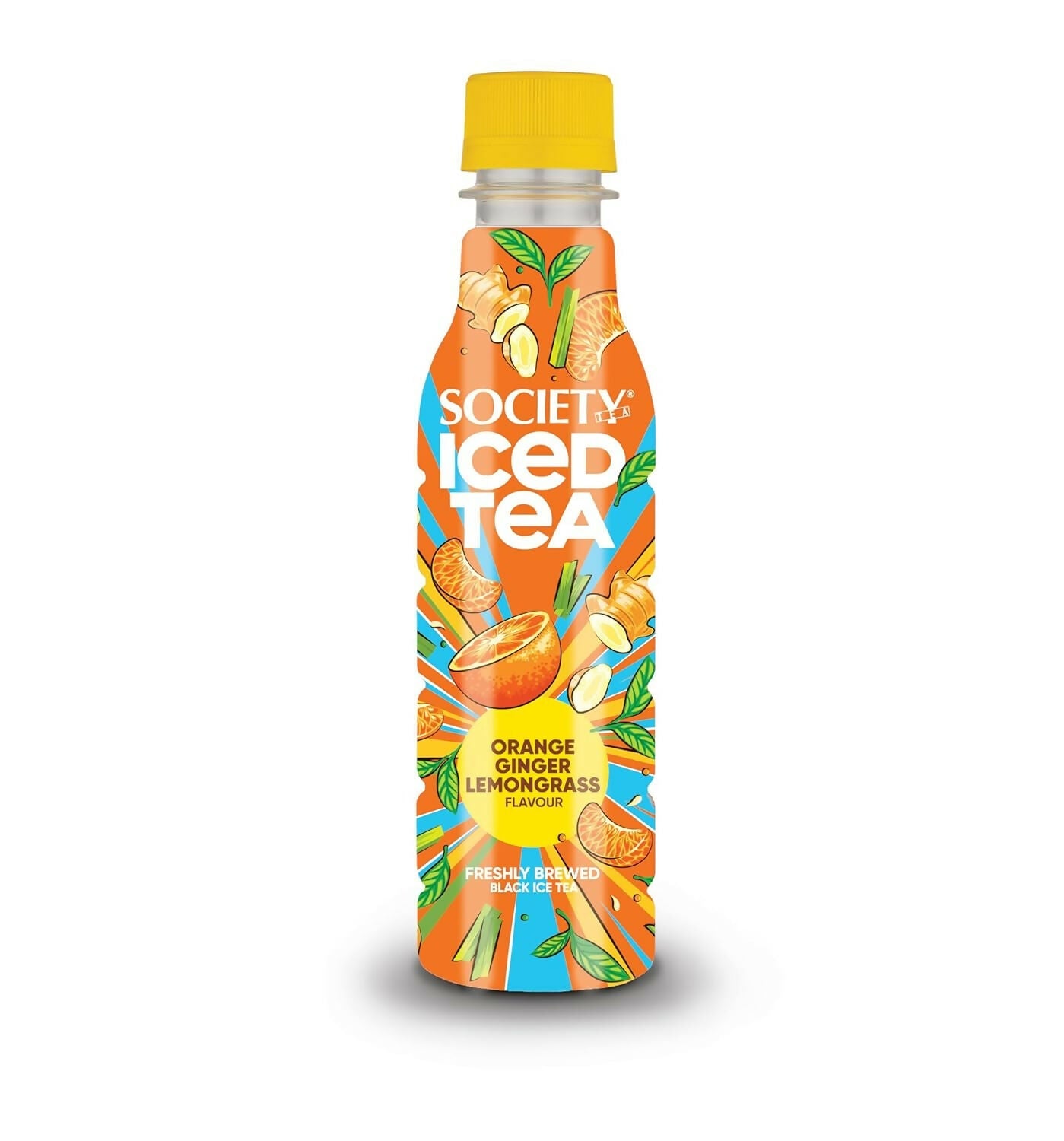 Society Iced Tea Bottle Orange Ginger Lemongrass Flavour | Grocsy