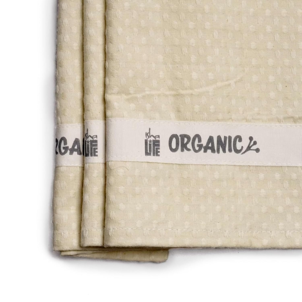 Isha Life Organic Cotton Waffle Towel | Grocsy