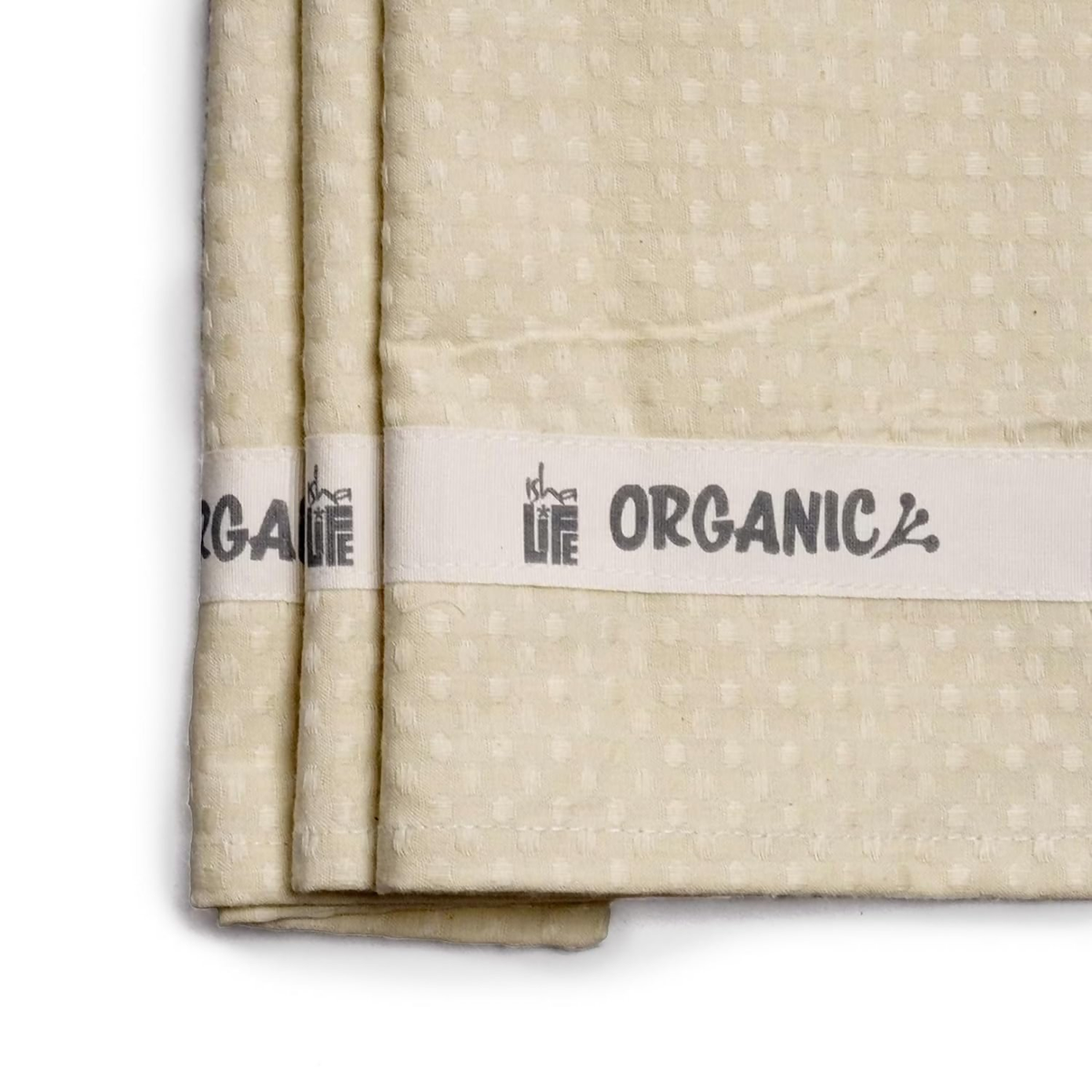 Isha Life Organic Cotton Waffle Towel | Grocsy