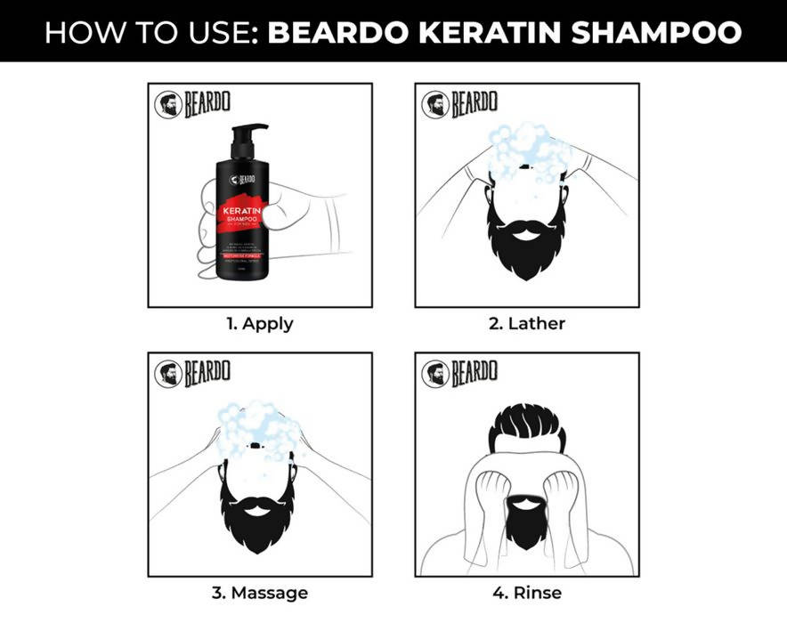 Beardo Keratin Shampoo for Men | Grocsy