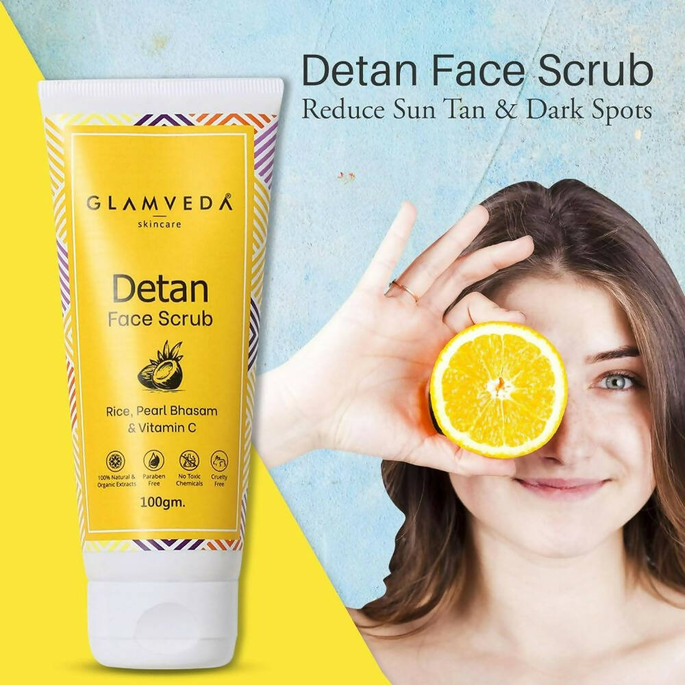 Glamveda Detan Face & Body Scrub | Grocsy