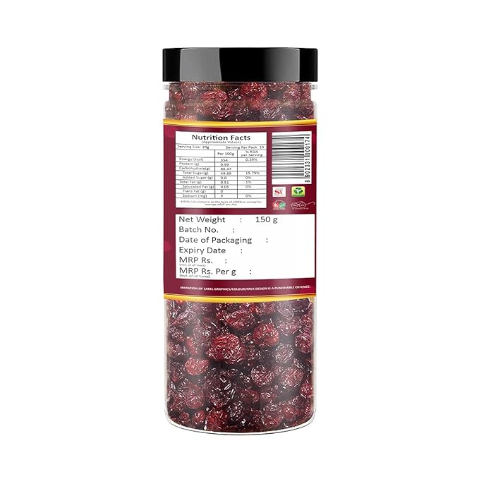 Yum Yum Dried Cranberry Jar | Grocsy
