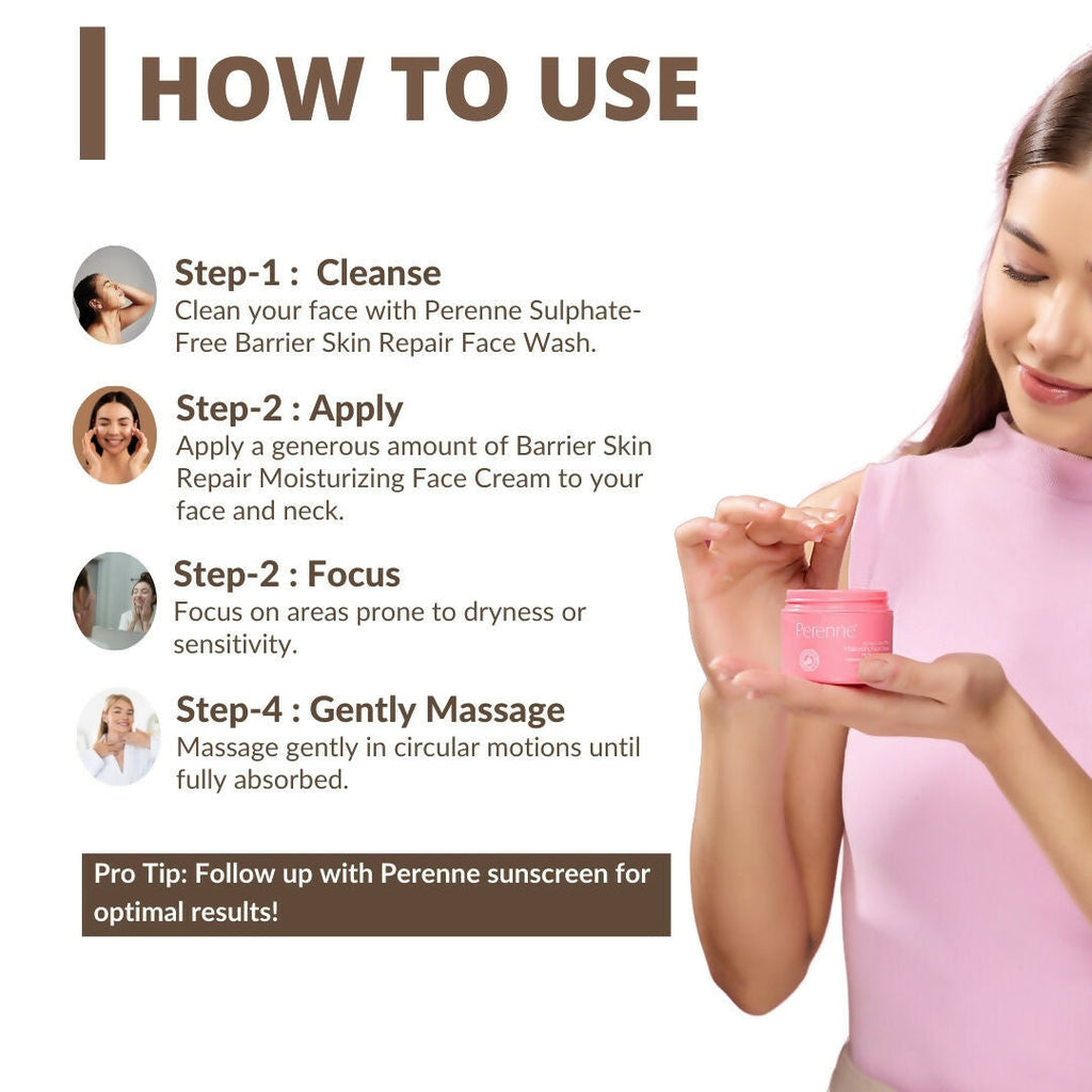 Perenne Barrier Skin Repair Moisturizing Face Cream | Grocsy