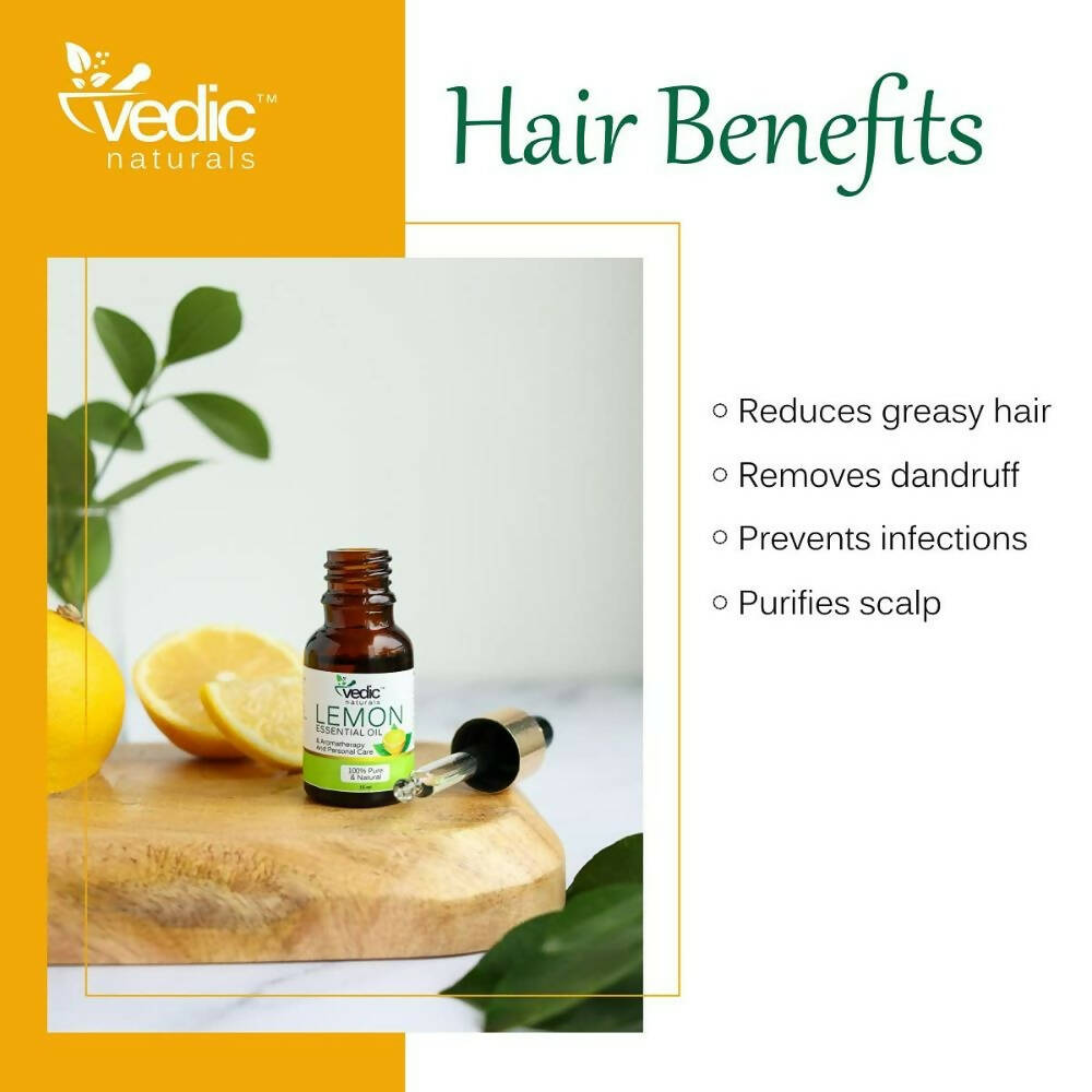 Vedic Naturals Lemon Essential Oil | Grocsy