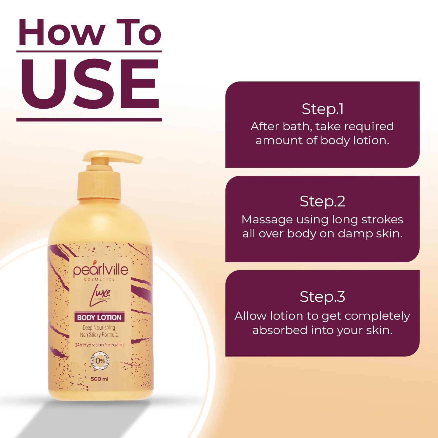 Pearlville Luxe Collection Deep Nourishing Body Lotion | Grocsy