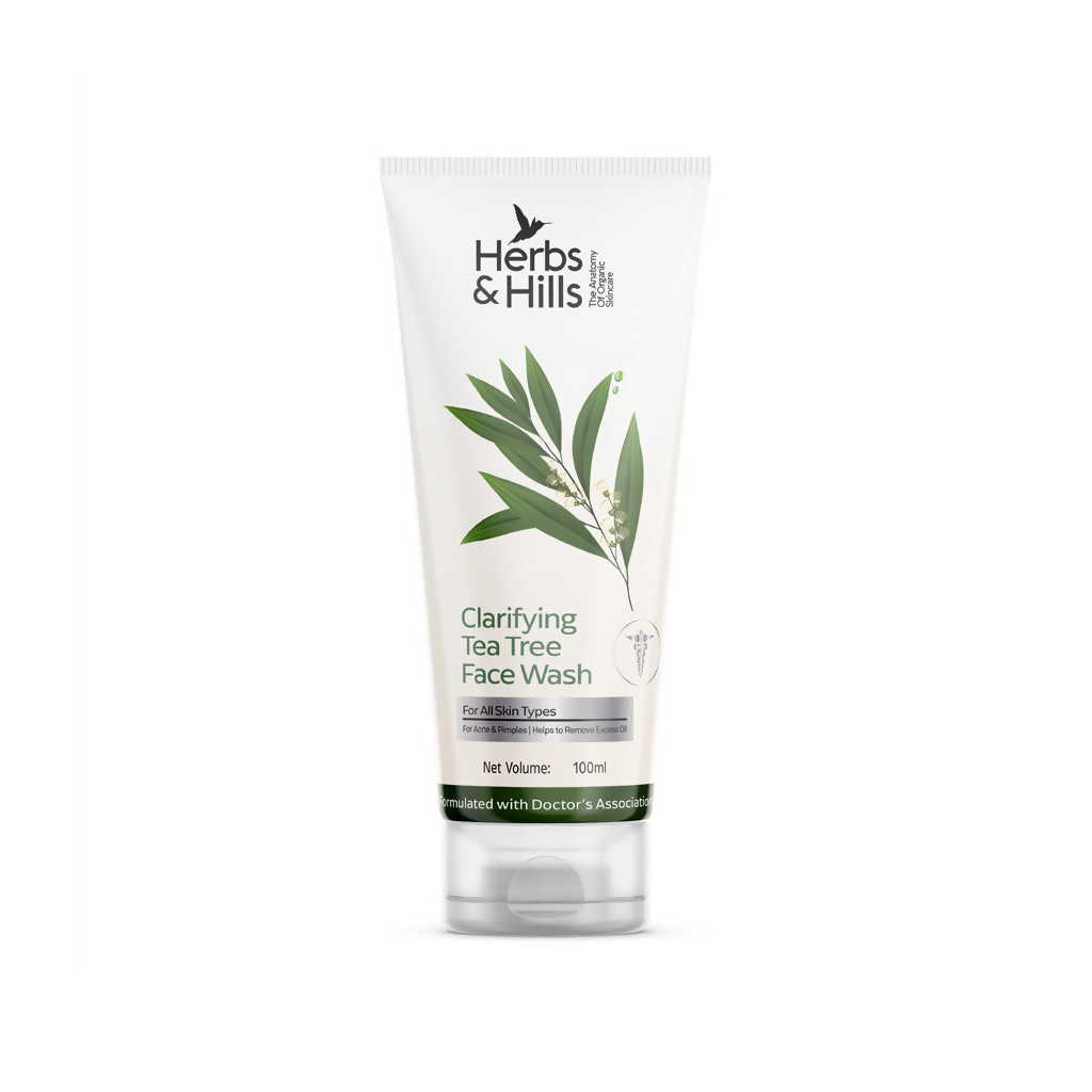 Herbs & Hills Clarifying Tea Tree Face Wash | Grocsy