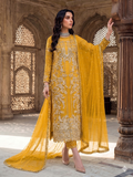 Teeya Creation Womens New Soft Net With Heavy Embroiedery With Sequence Work Yellow Kurta Set | Grocsy