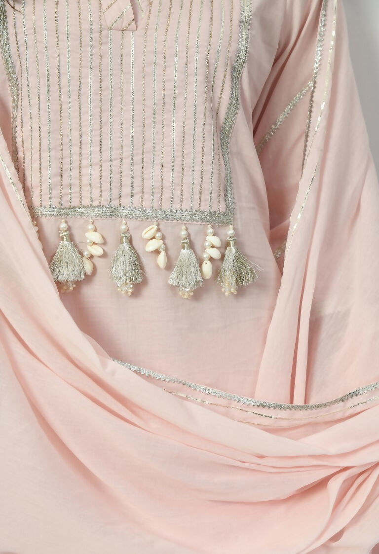 Joban Fashion Cream Cotton Kurta Set | Grocsy