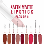 Love Earth Satin Matte Finish Lipstick Combo Kit | Grocsy
