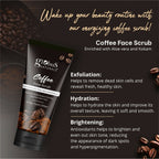 Globus Naturals Coffee Face Scrub Enriched with Aloe Vera and kokum For All Skin Types | Grocsy