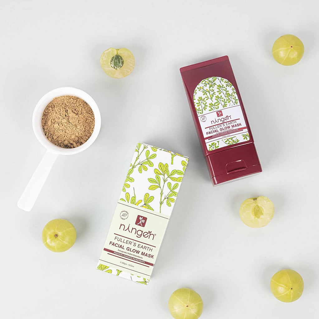 Ningen Fuller’s Earth Facial Glow Mask | Grocsy