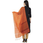 A R Silk Buta Cutting Regular Dupatta Color Orange Dupatta or Chunni | Grocsy
