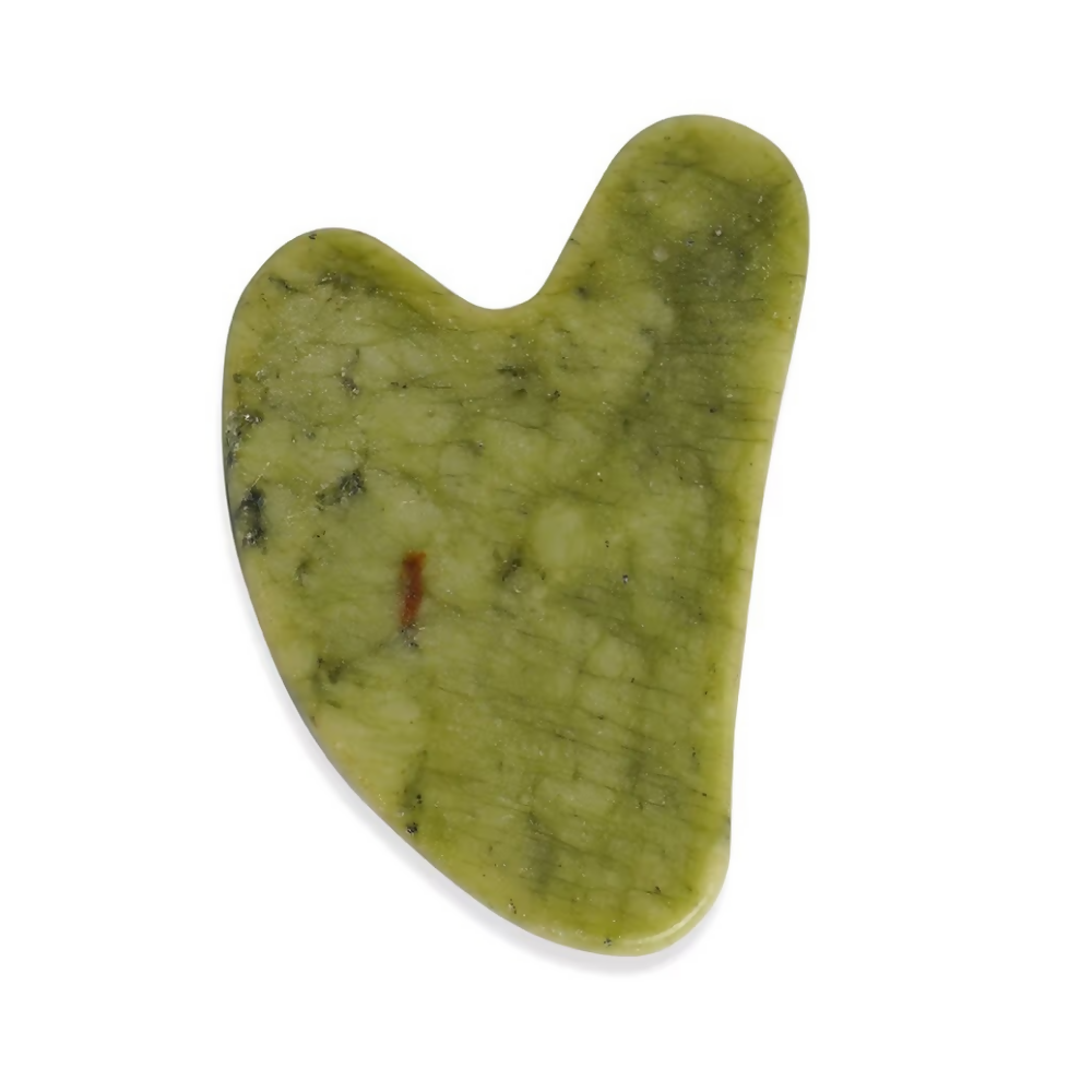 BUNGALOW BEAUTY Green Jade Gua Sha Facial Massage Tool | Grocsy
