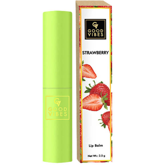 Good Vibes Strawberry Lip Balm | Grocsy