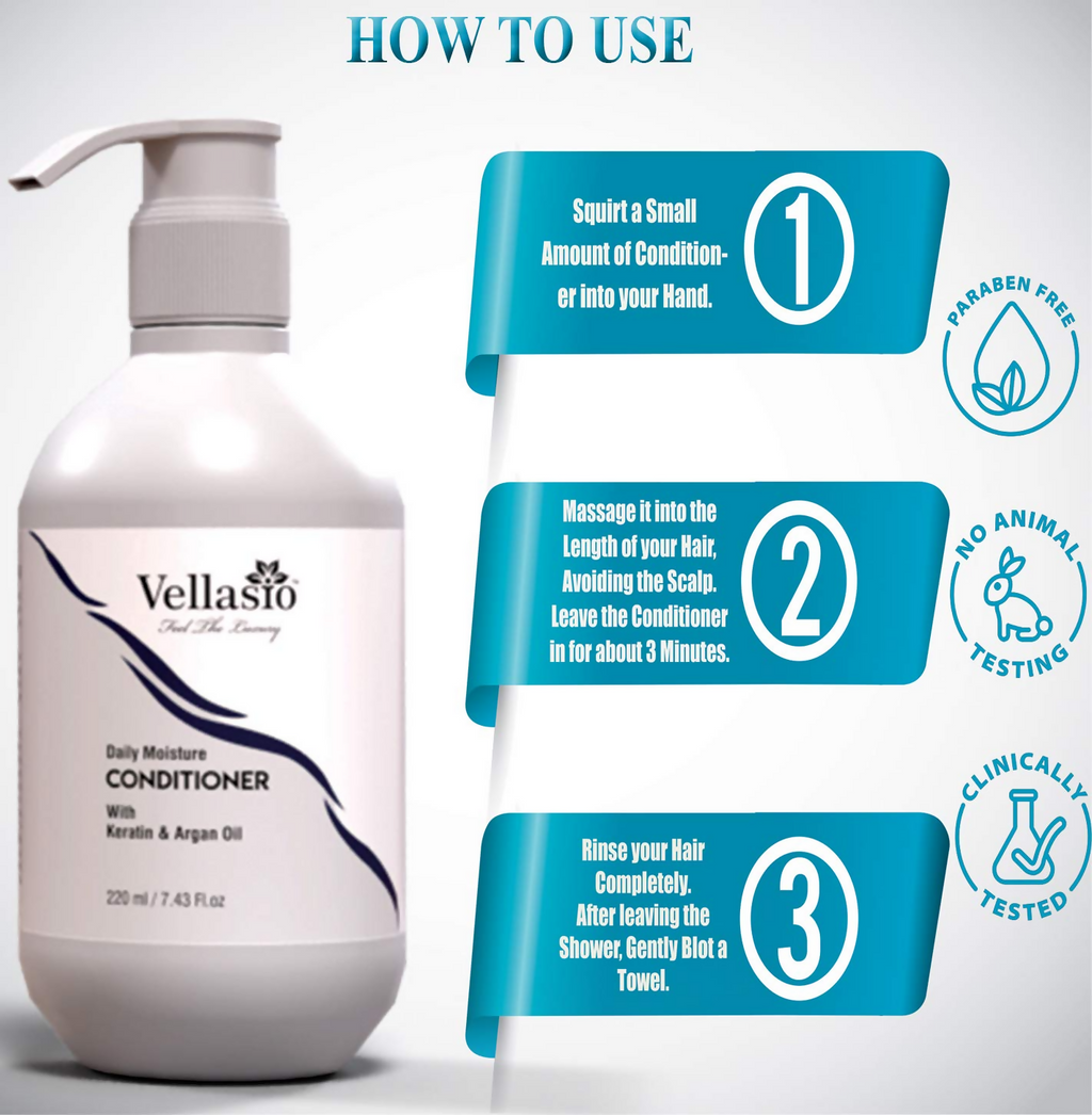 Vellasio Premium Daily Moisture Hair Conditioner | Grocsy