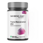 Decode Age 99.5% Pure Trans Resveratrol 250mg Supplement Capsules | Grocsy