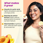 PLIX The Plant Fix Peaches & Lemon Detan Pair with Bump Eraser Body Scrub & SPF15 Body Lotion | Grocsy