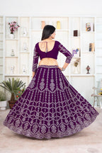 Lehenga Mart Designer Wedding Lehenga Choli For Women - Blue | Grocsy