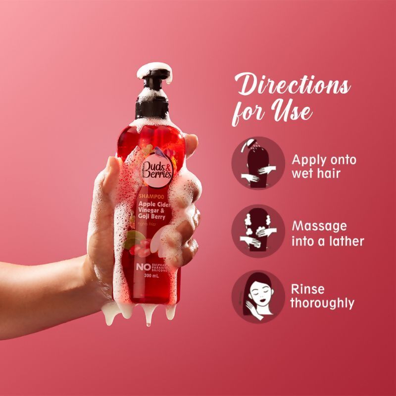 Buds & Berries Apple Cider Vinegar & Gojiberry Shampoo | Grocsy