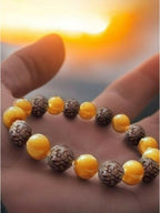 NVR Natural Rudraksha Stretchable Bracelet