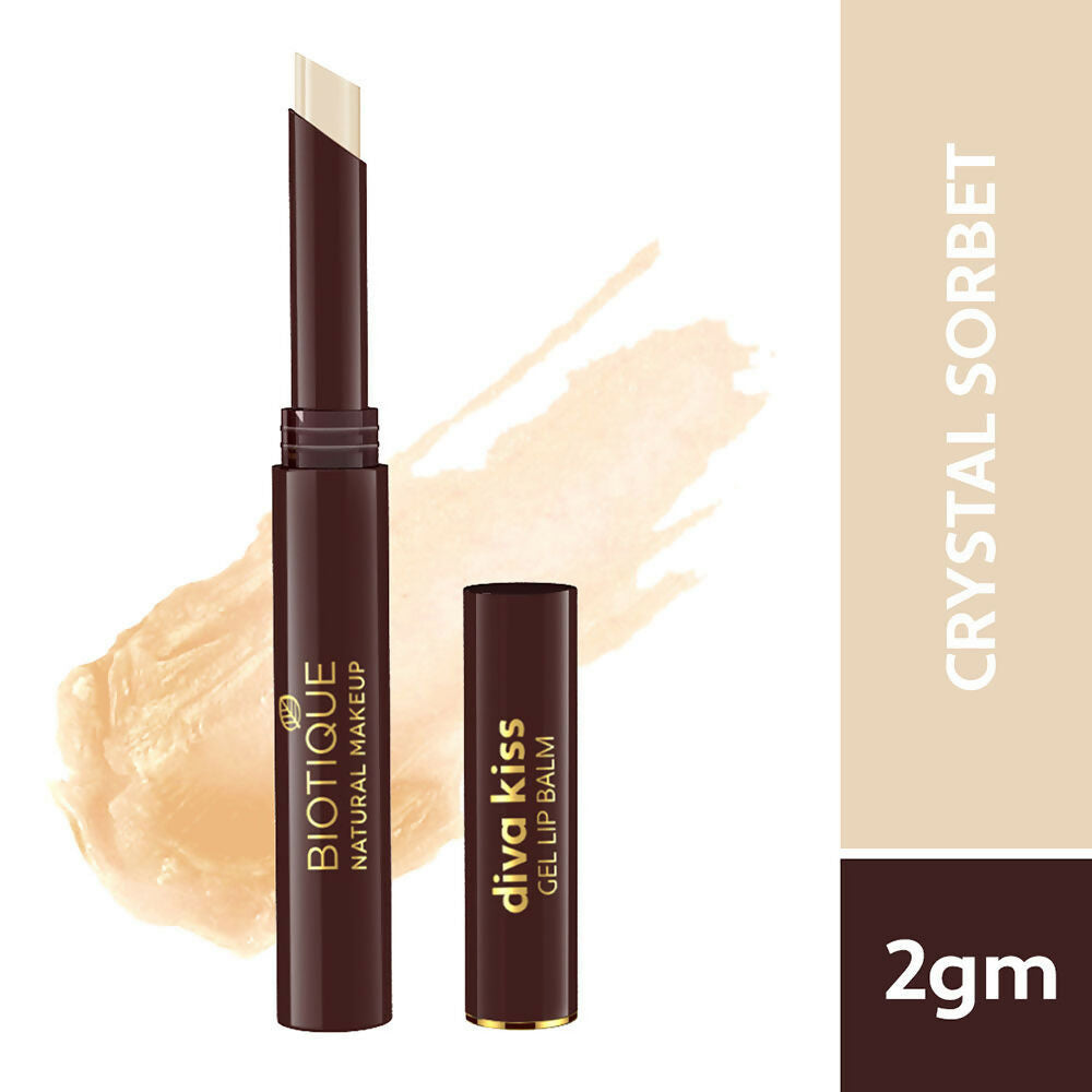 Biotique Diva Kiss Gel Lip Balm - Crystal Sorbet | Grocsy