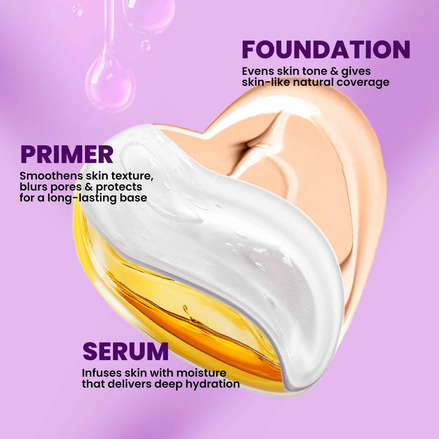 NY Bae 3 IN 1 Serum Foundation - Cool Vanilla 02 | Grocsy